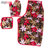 سرویس پیش بند کتان آشپزخانه 3 تکه مدل Ashpaz Bashi 2019-C main 1 1